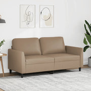 Divano a 2 Posti Cappuccino 140 cm in Similpelle 359337