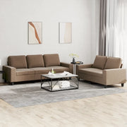 Set di Divani 2 pz Marrone in Tessuto 3201901