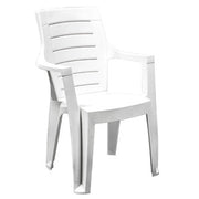 POLTRONA RESINA CLEOPATRA C/BRACCIOLI BIANCO- 1,0 pz