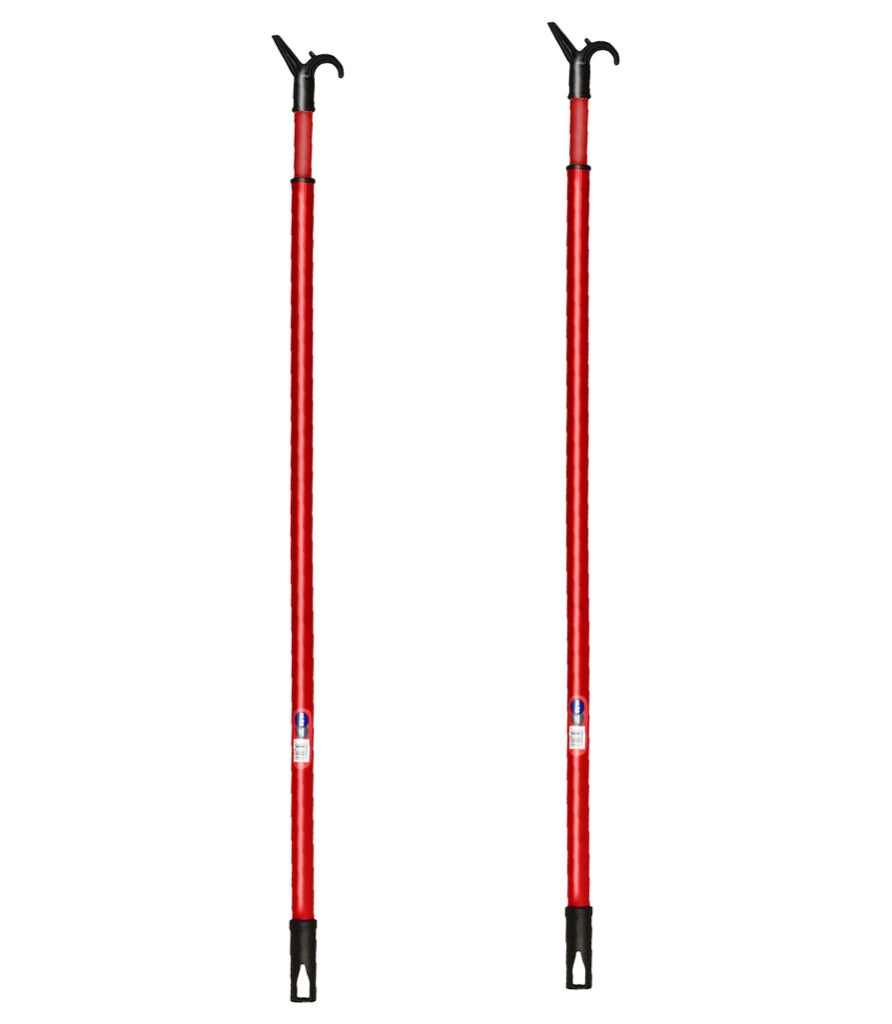 SET 2 MANICI BASTONE APPENDIABITI PER ARMADIO GUARDAROBA ALLUNGABILE DA 82 CM A 150 CM