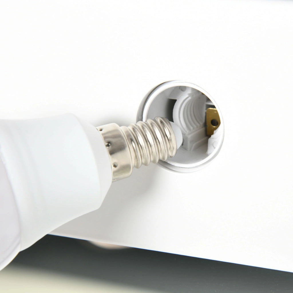 Specchio Hollywood con Illuminazione LED ¨C Minimal ¨C Bianco 80x60 cm