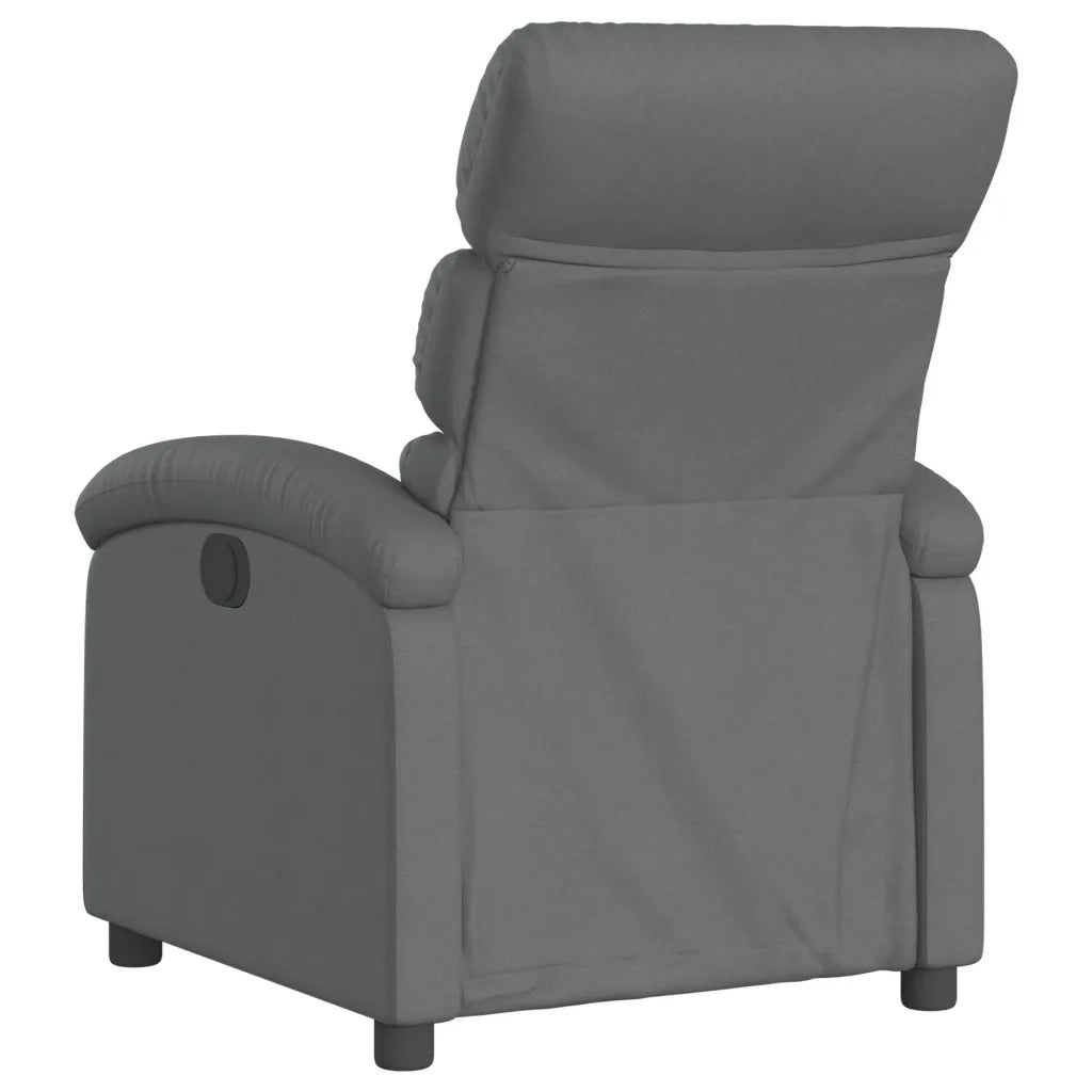 Divano Sedia-Poltrona reclinabile in Tessuto Grigio Scuro 367542