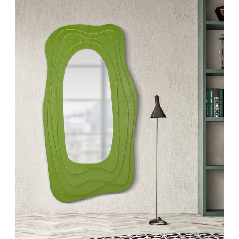 Specchio Da Muro Dafne Verde cm 90x4x165