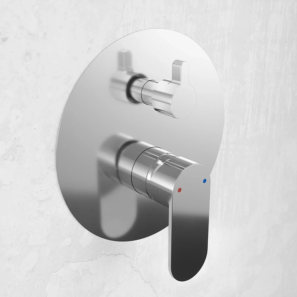 Set miscelatori: lavabo alto bidet senza scarico e incasso doccia c/deviatore cromato | Kerry