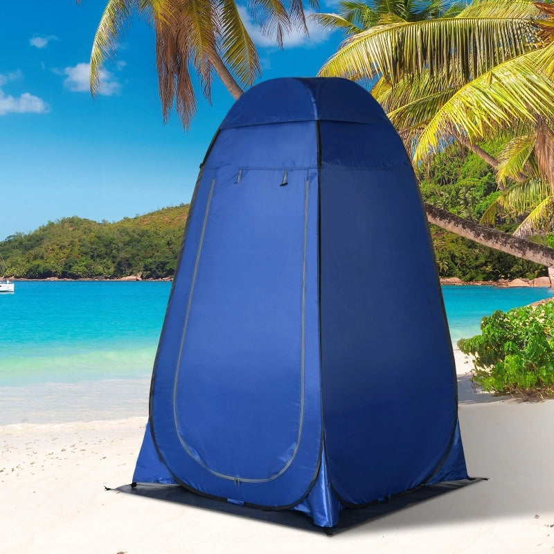 Tenda doccia a scomparsa, tenda toilette, tenda spogliatoio da campeggio con borsa per il trasporto, toilette mobile da esterno, spogliatoio, tenda
