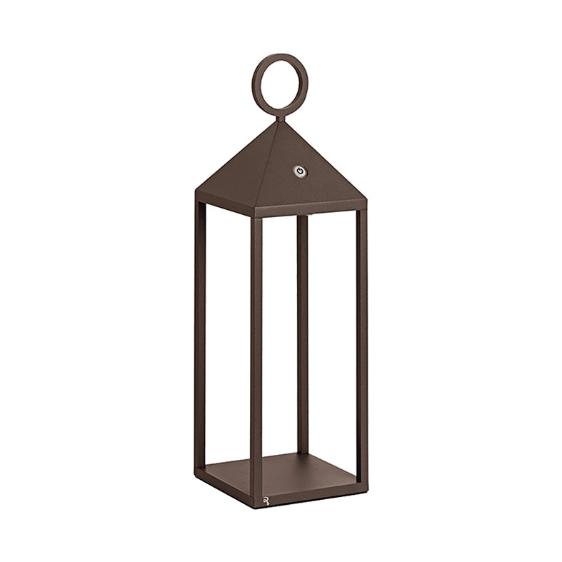 PICNIC Lampada da tavolo portatile LED 2,2W IP54 2700K CRI85 47cm - Corten - Rossini Group - Design in alluminio pressofuso