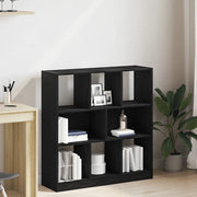 Libreria Rovere Nero 97,5x29,5x100 cm in Legno Multistrato 862403