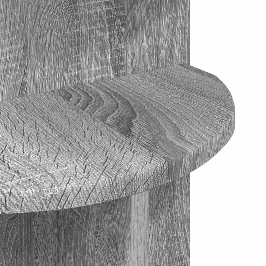 Tavolo laterale con archiviazione Grigio Sonoma Ø 39,5 x 55 cm 8001025