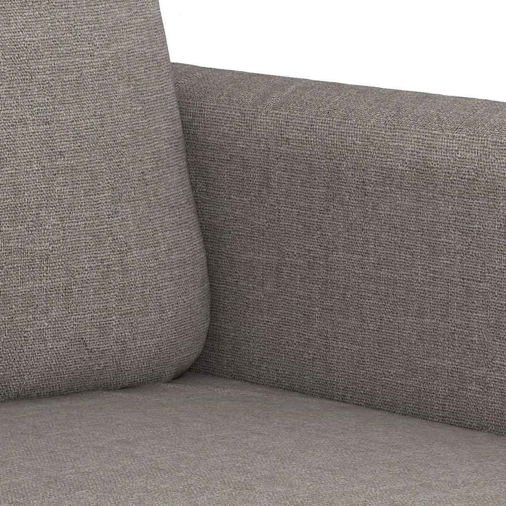 Set di Divani 4 pz con Cuscini Tortora in Tessuto
