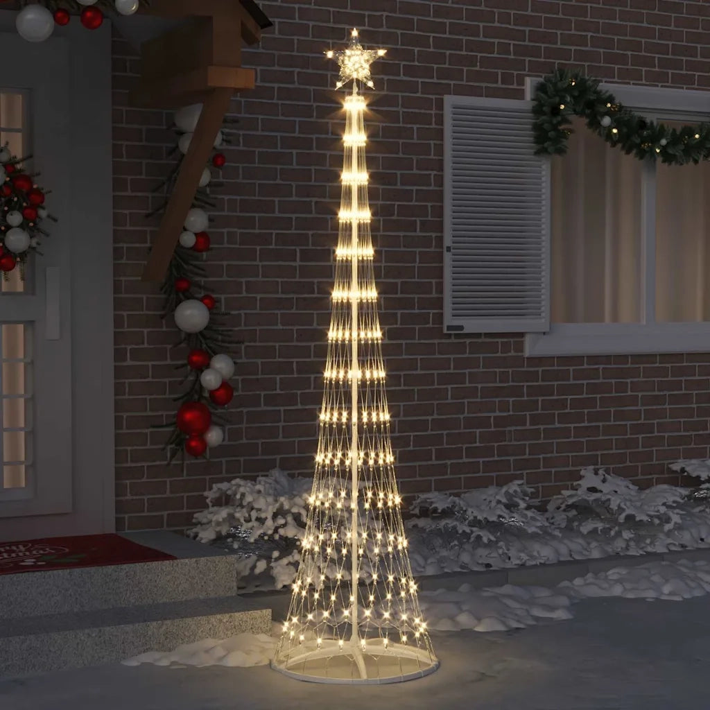Albero di Natale LED con 290 LED Bianco caldo 250 cm Metallo 42018775
