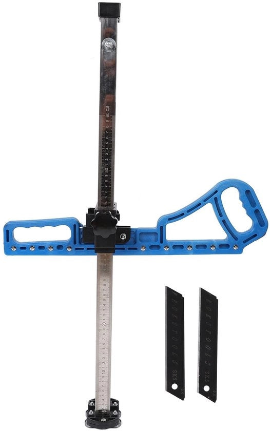 Taglierino per gesso professionale - strumento pieghevole - attrezzo da taglio portatile - scala 60 cm - efficiente e sicuro - progettazione spazievoluta - taglierino per gesso