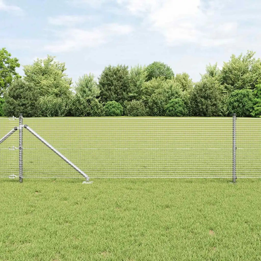 Palo della recinzione Argento 50 x 0,8 m (rete 19 x 19 mm)