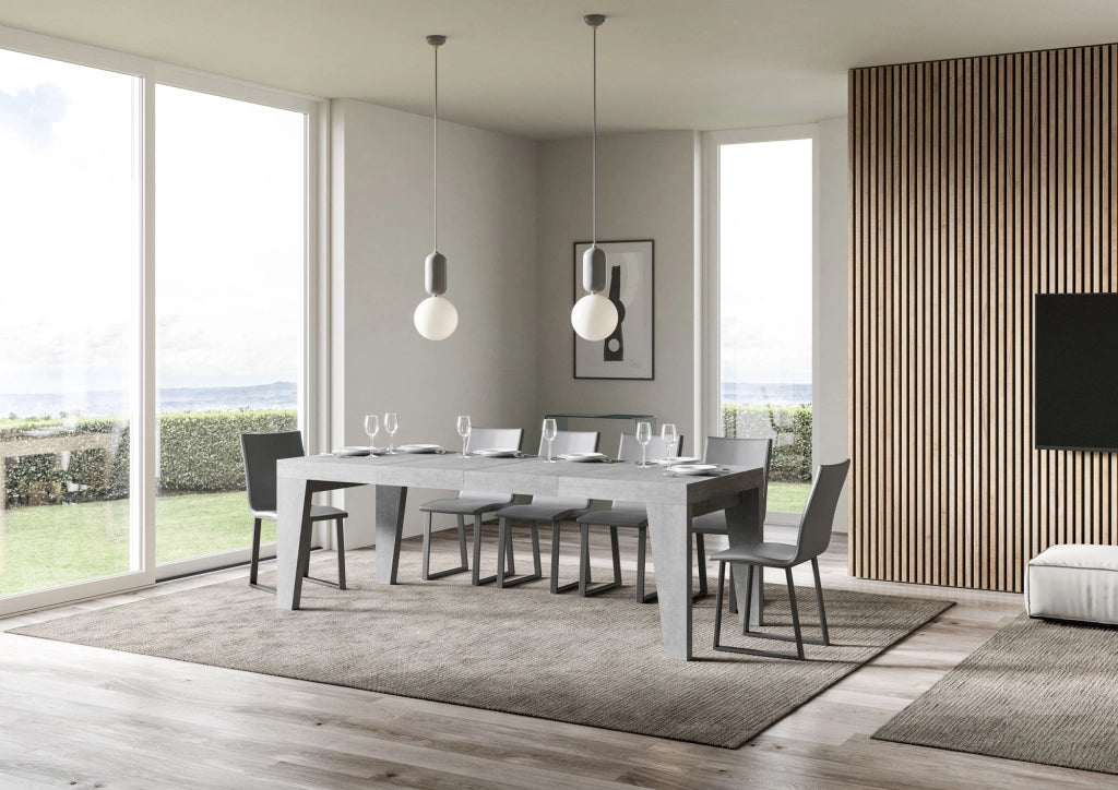 Tavolo allungabile 90x140/400 cm Naxor Premium cemento