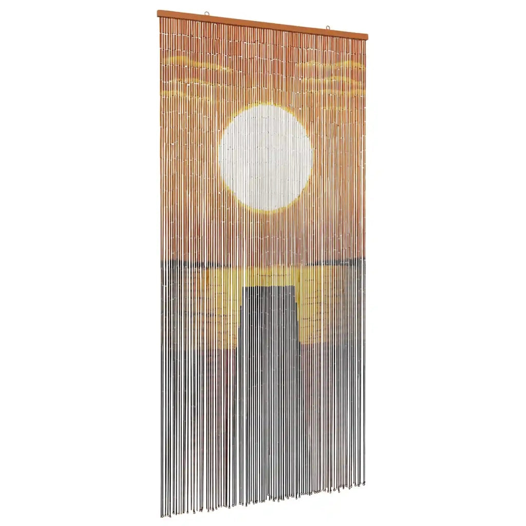 Tenda per Porta Antinsetti multicolore 200 x 100 cm Bambù 42030048