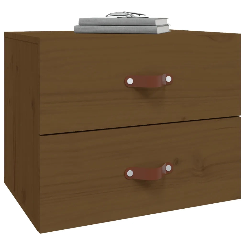 Comodino a Muro Marrone ambra 50x36x40 cm 820982