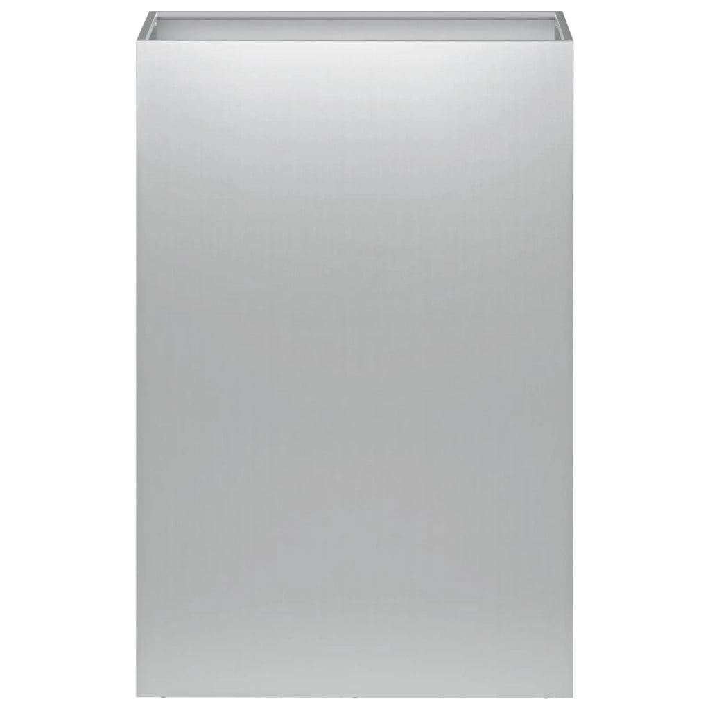 Vaso da giardino 2 pz Argento 50 x 40 x 75 cm Acciaio zincato 8005677