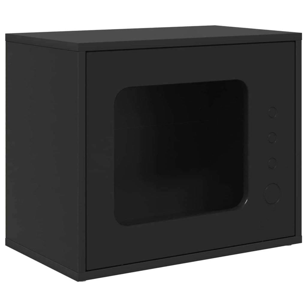 Casa per Gatti Nero 51 x 30 x 42,5 cm Legno multistrato 8000645