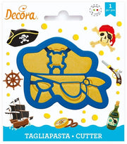 Maschera da Pirata a Forma di Biscotto in Plastica