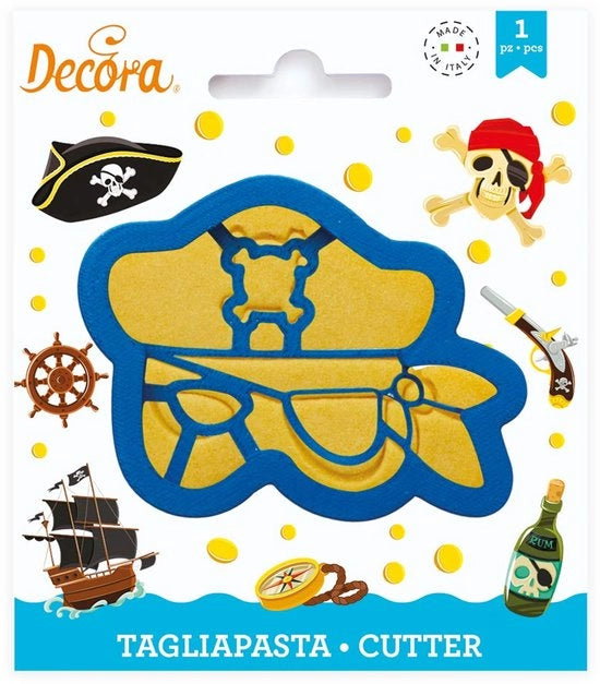 Maschera da Pirata a Forma di Biscotto in Plastica