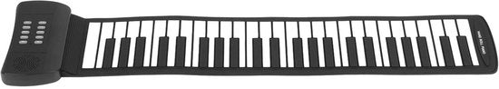 Pianoforte elettronico portatile - 45 tasti - Nero - Funzione MIDI - Adatto per principianti - Modello pieghevole