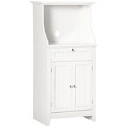 Mobile cucina con microonde e cassetto ¨C Minimal ¨C 60x40x122,5 cm bianco