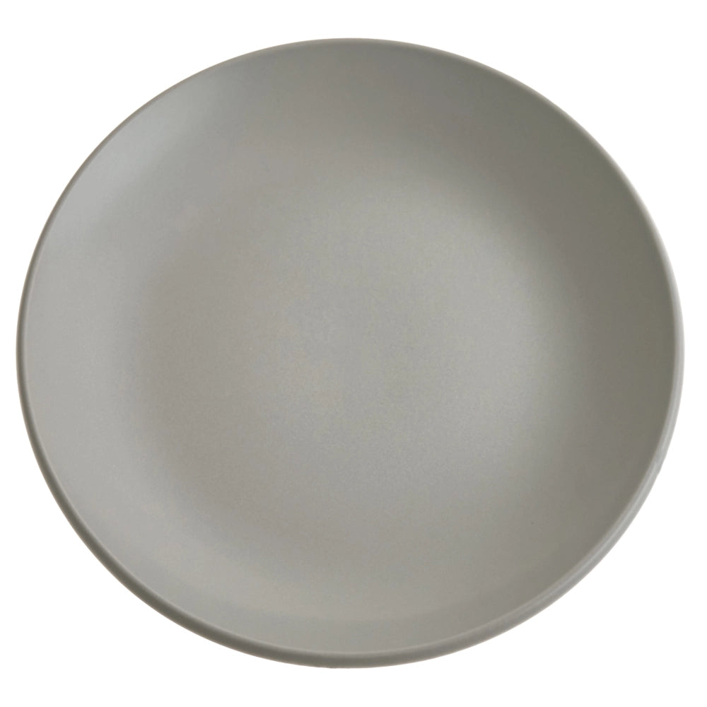 Set di 18 piatti in gres grigio con finitura smaltata a mano per 6 persone cucina e sala da pranzo