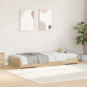 Struttura del letto con testiera-Giroletto con Testiera Rovere Sonoma 100 x 200 cm 690641