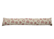 Paraspiffero Decorativo Salsicciotto Porta Finestra Sfoderabile Cuore Rosso 110cm