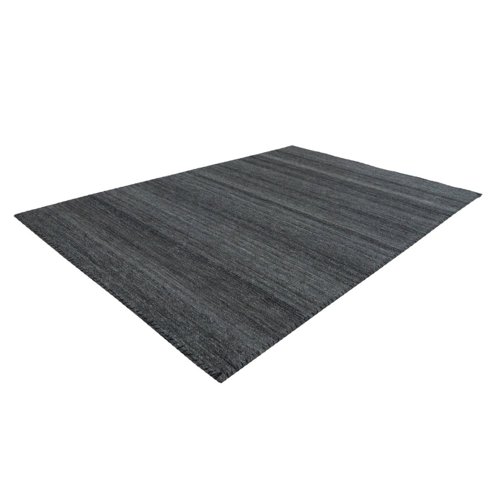 Tappeto Phoenix 200 in lana antracite melange