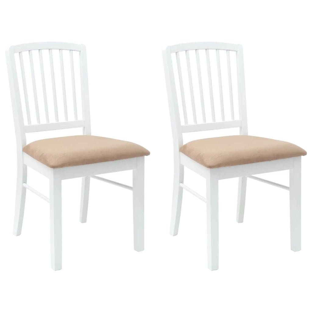 Sedie da pranzo 2 pz | Sedie da cucina Bianco 50 x 52,5 x 91 cm