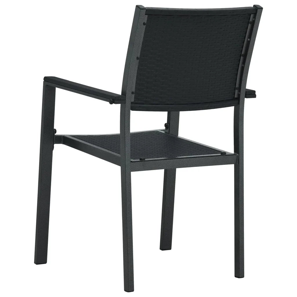 Set da Pranzo da Giardino 3 pz Nero 3099275