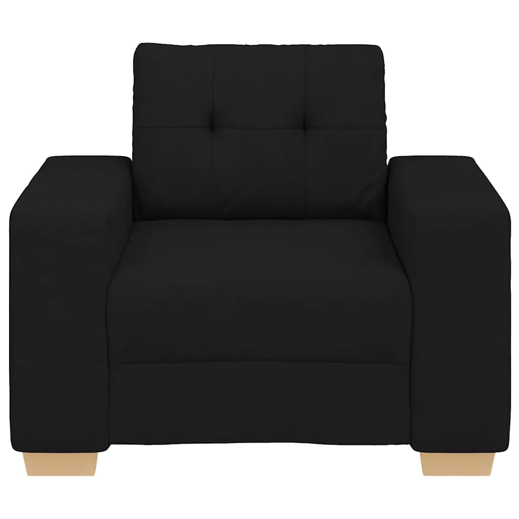 Divano Sedia Nero 100x78x80 cm in Tessuto 4105060