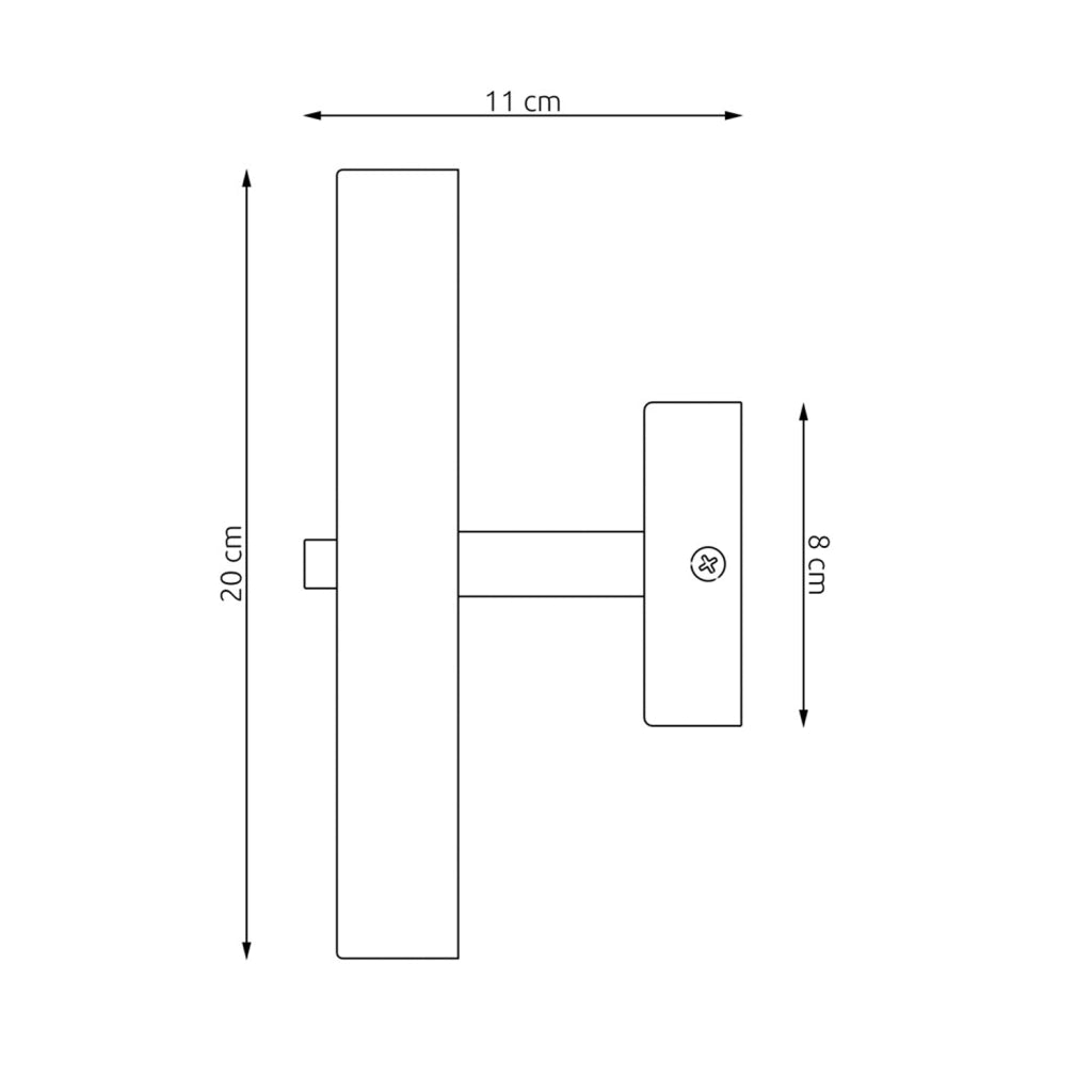 Applique Minimal Poseidone Acciaio Arancione 2 Luci G9 Ip20