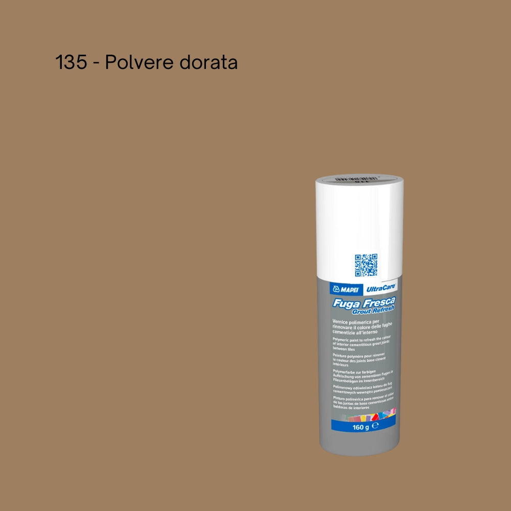 Rinnovo fughe sbiadite ripristinare pavimento ultracare fuga fresca 160 gr *** colore- polvere dorata - 135, confezio...