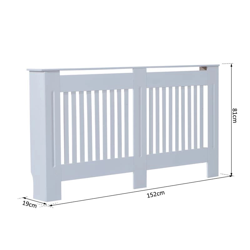COPRITERMOSIFONE 152 X 19 X 81 CM IN LEGNO MDF BIANCO