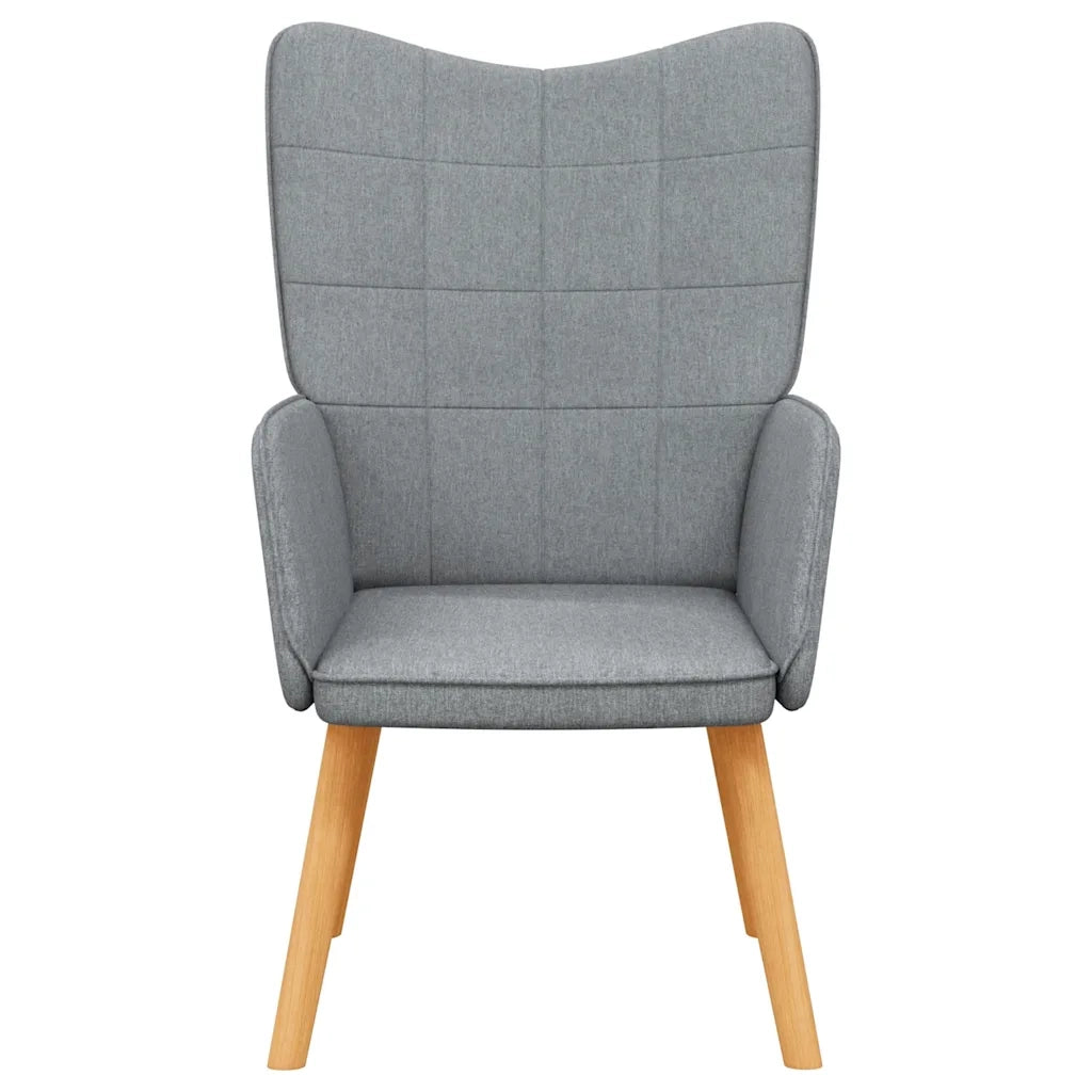 Poltrona Relax Grigio Chiaro in Tessuto 327919