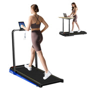 Tapis Roulant Pieghevole con Inclinazione Regolabile, Velocit¨¤ 1-10 km/h, Display LED e Telecomando, Nero