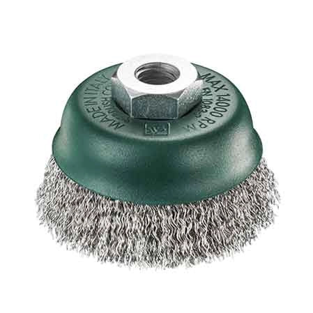 SPAZZOLA A TAZZA INOX SIT Ø 80 mm