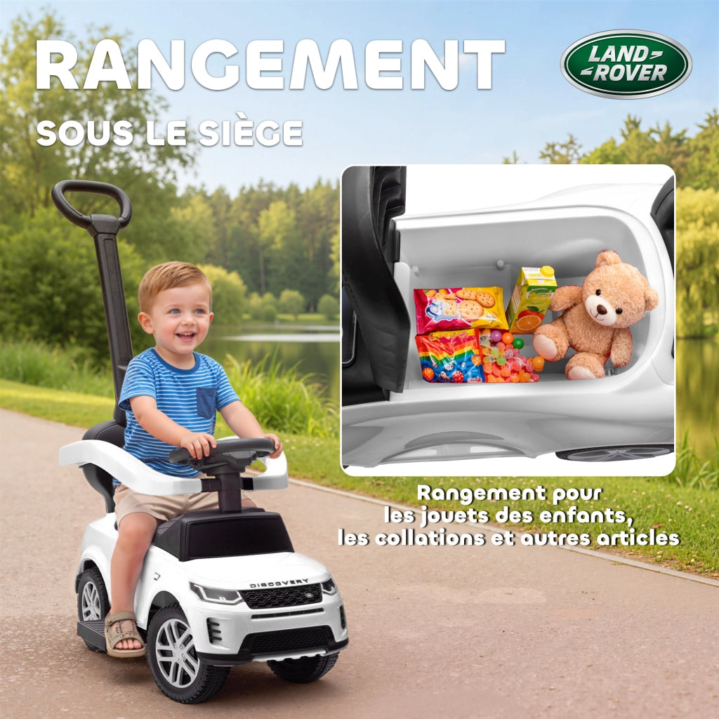 Cavalcabile Land Rover Discovery ¨C Xylo ¨C Bianco con Maniglia Rimovibile 84x40x94,5cm