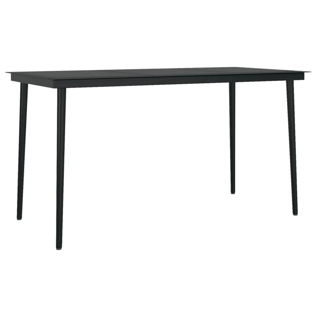 Set da Pranzo da Giardino 7 pz Nero 3099122