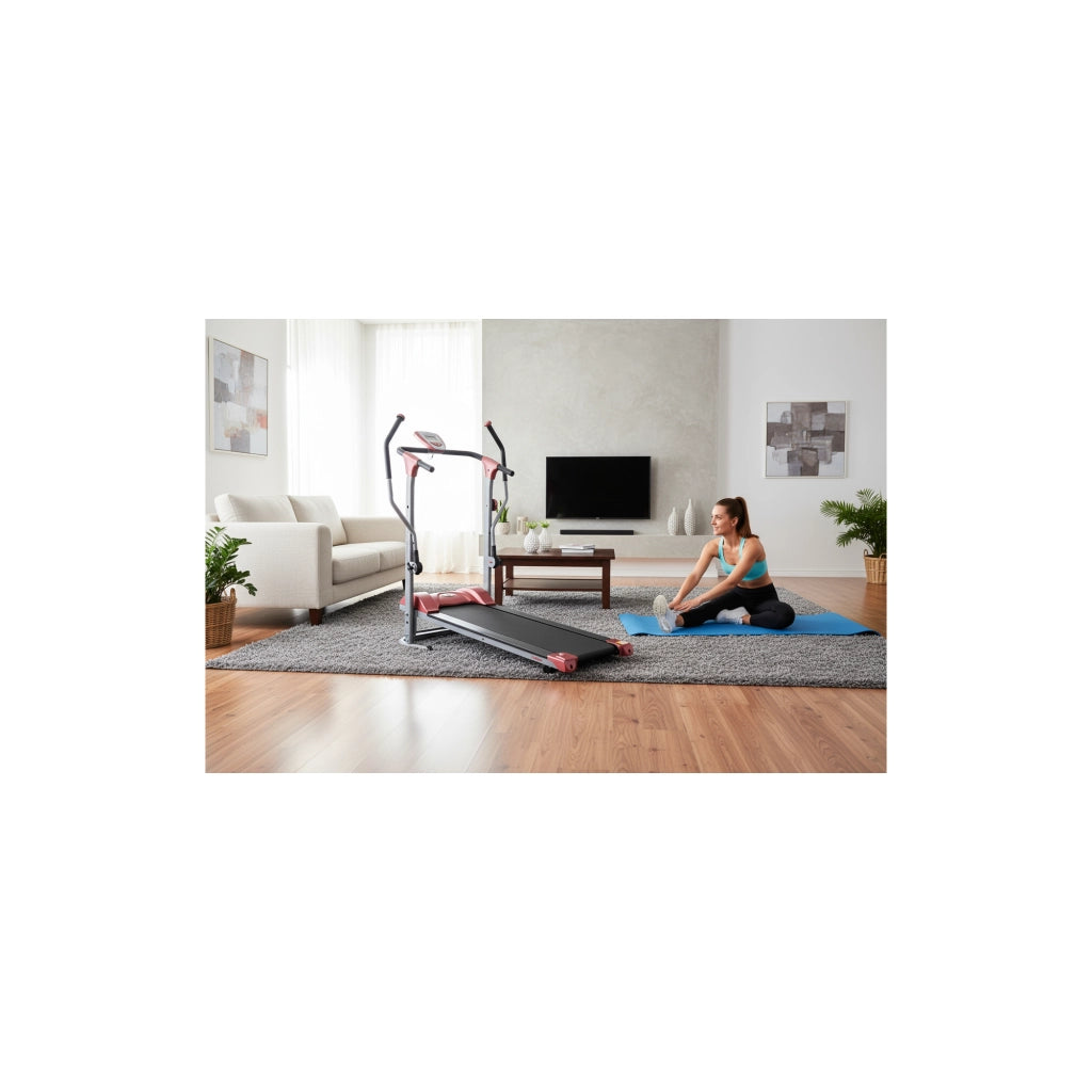Tapis roulant magnetico con braccio 2-in-1 - O'Fitness - Casa/Appartamento - Contatore a 5 funzioni
