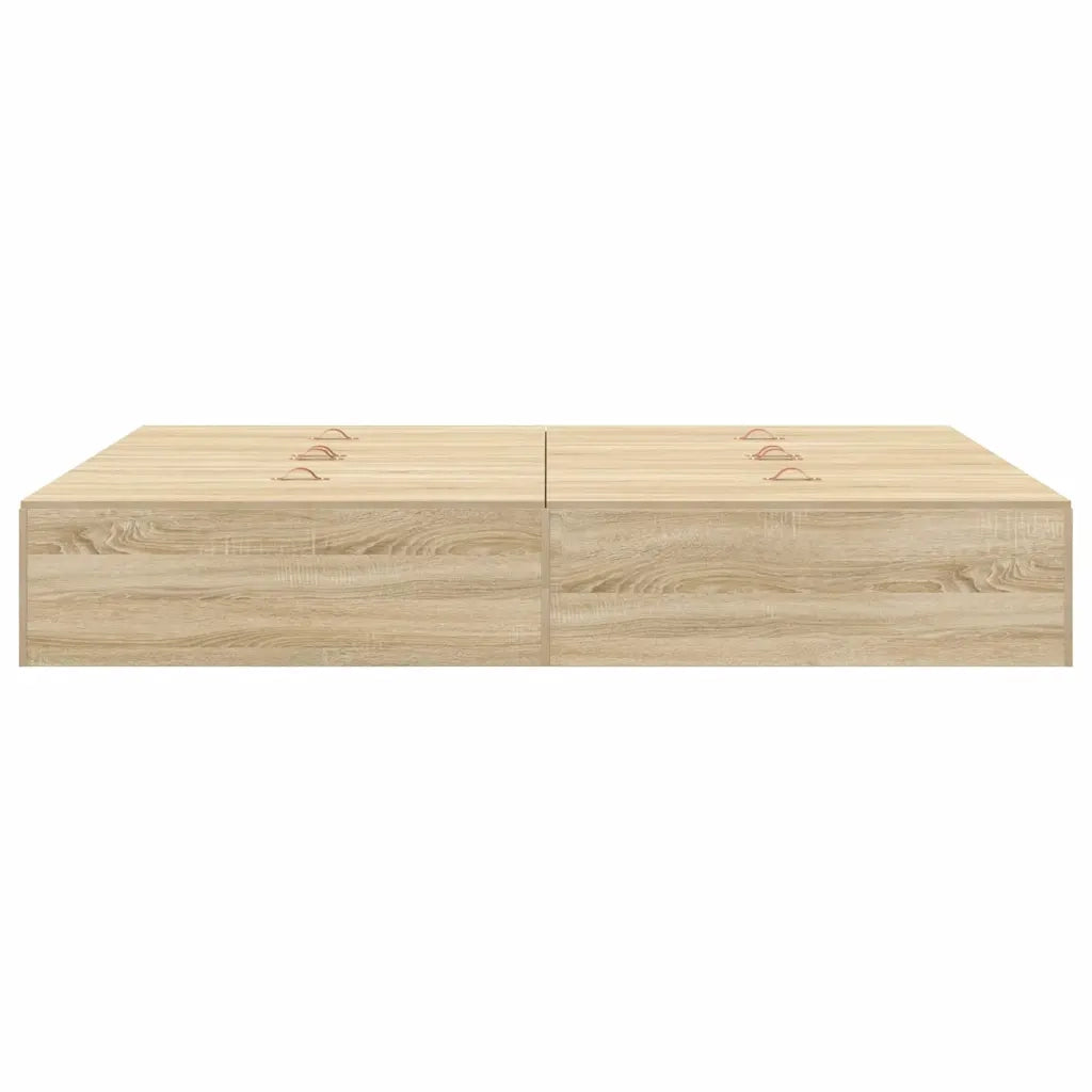 Struttura letto con contenitore Rovere Sonoma 150 x 200 cm 3335383