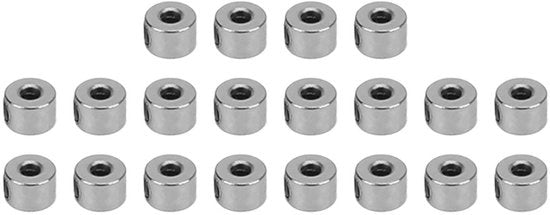 Set di Atterraggio per Modelli di Aeromodelli 20 pezzi - Carrello con Ruota 2,1 mm - Acciaio Inossidabile - Duraturo - Materiale di Alta Qualità - Eccellenza Artigianale - Parte di Ricambio per Aeromodelli