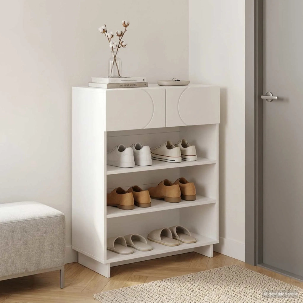 Mobile per scarpe 73 x 38 x 87,5 cm Legno ingegnerizzato Bianco 8011657