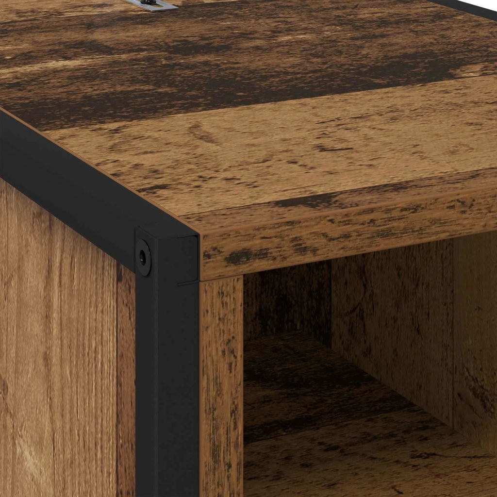 Comodino | Armadio da Notte | Mobiletto da notte Legno vecchio 39,5 x 30 x 50 cm Legno multistrato