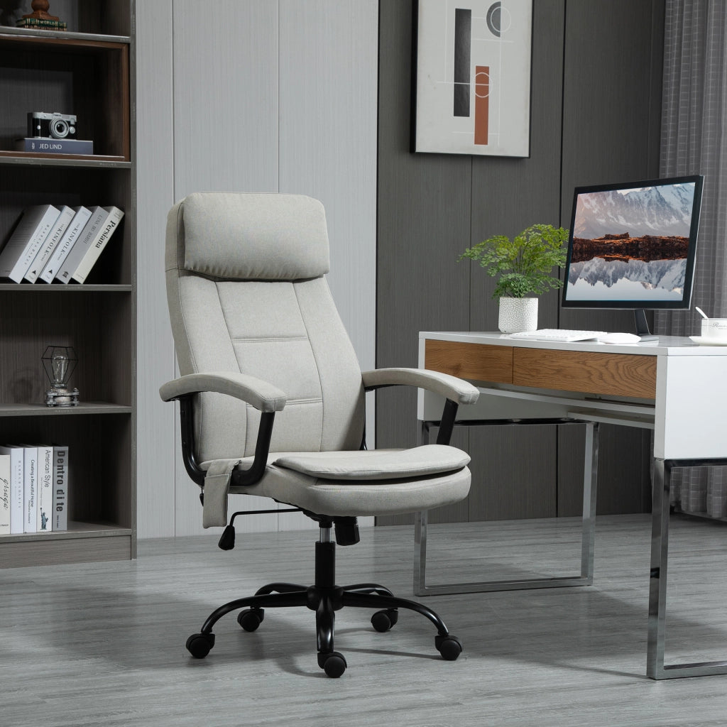 Sedia da ufficio massaggiante reclinabile ¨C Minimal ¨C Beige
