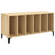 Mobile Porta Dischi Rovere Sonoma 100x38x48cm Legno Multistrato CFW8427275