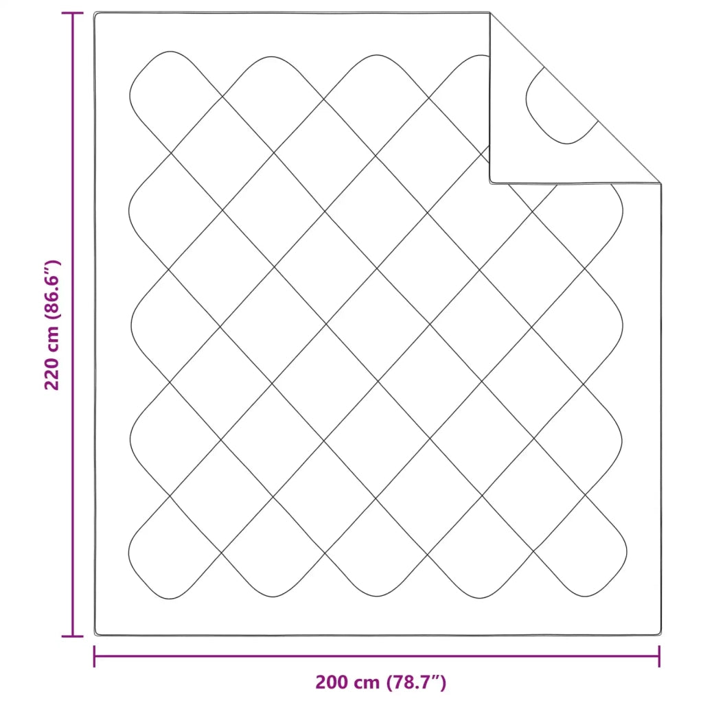 Duvet Invernale con cuscino 3 pcs Bianco Microfibra 3377838