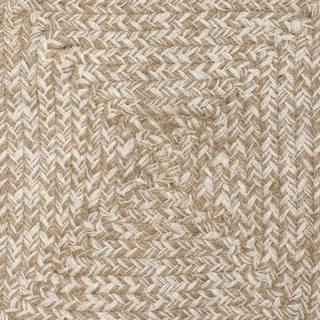 Tappeti per area | Tappeti a zone Naturale e Bianco 80 x 150 cm Juta