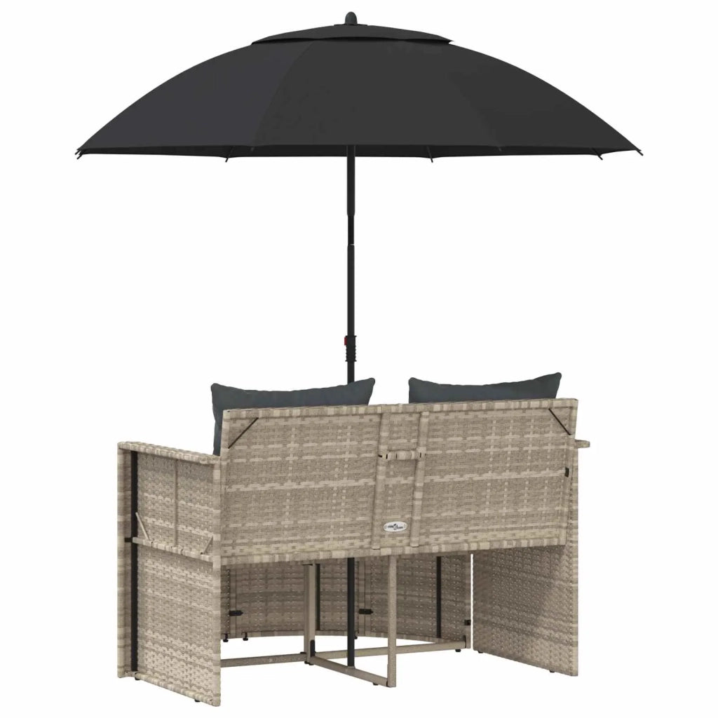 Divano da giardino 8 pcs Grigio chiaro e grigio scuro 42025901